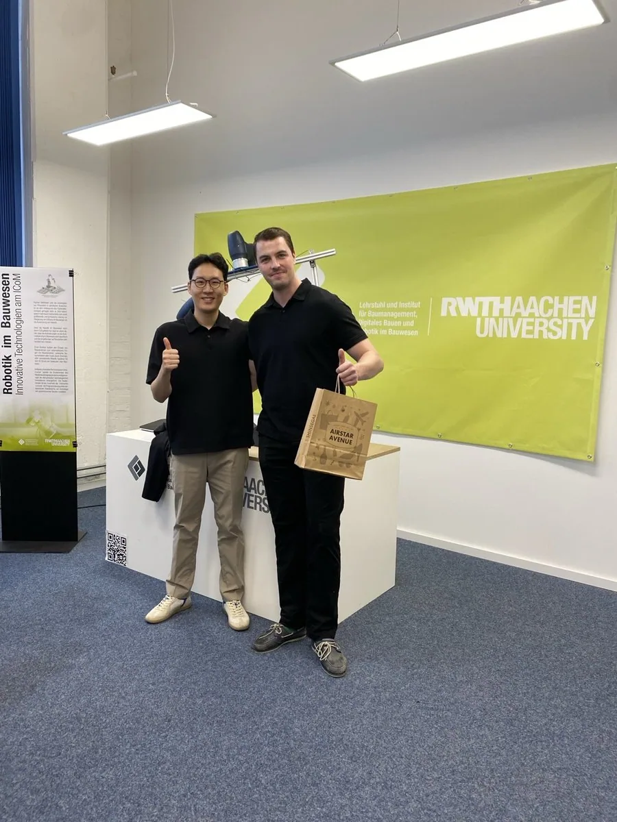 At RWTH Aachen University during BIM & ROBO EXPO 2024