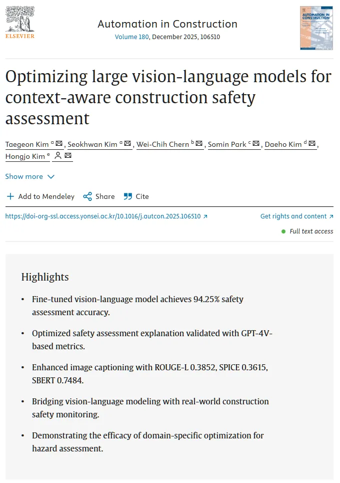 Generative AI for Construction Safety Assessment: Context-Aware Large Vision-Language Models